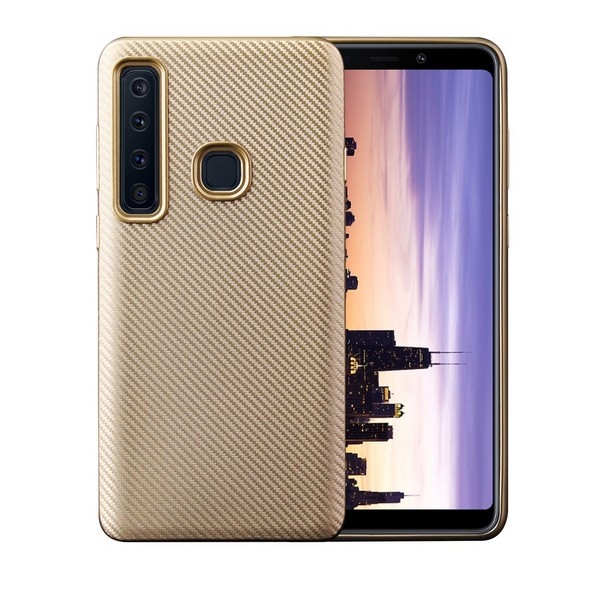Pokrowiec Carbon Fiber złoty Samsung Galaxy A9 (2018) Pokrowiec Carbon Fiber złoty Samsung Galaxy A9 (2018)