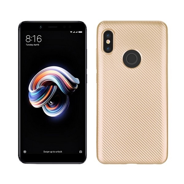 Pokrowiec Carbon Fiber z�oty Xiaomi Redmi A2