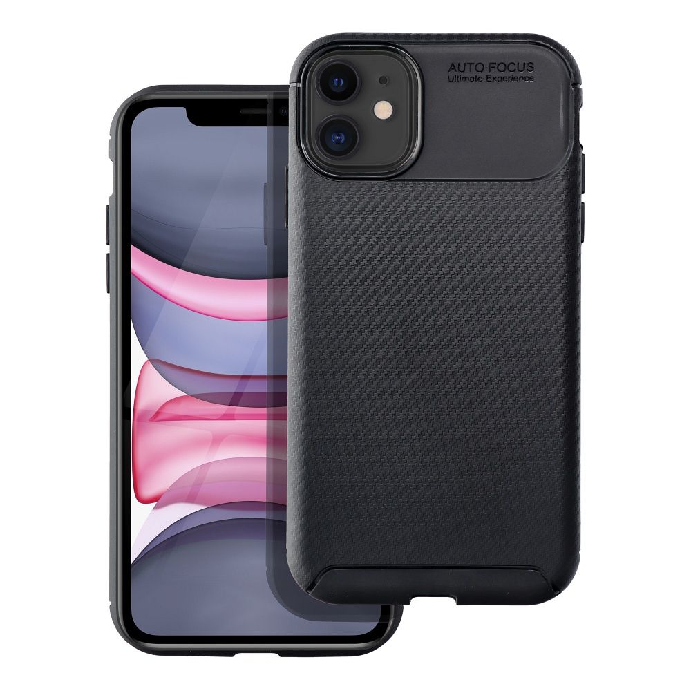 Pokrowiec Carbon Premium czarny Apple iPhone 11 / 2 Pokrowiec Carbon Premium czarny Apple iPhone 11 / 2