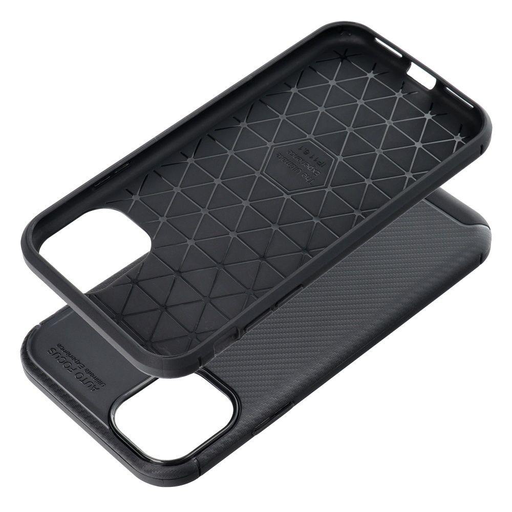 Pokrowiec Carbon Premium czarny Apple iPhone 11 / 3 Pokrowiec Carbon Premium czarny Apple iPhone 11 / 3