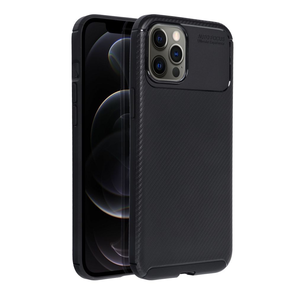 Pokrowiec Carbon Premium czarny Apple iPhone 12 Pro Max
