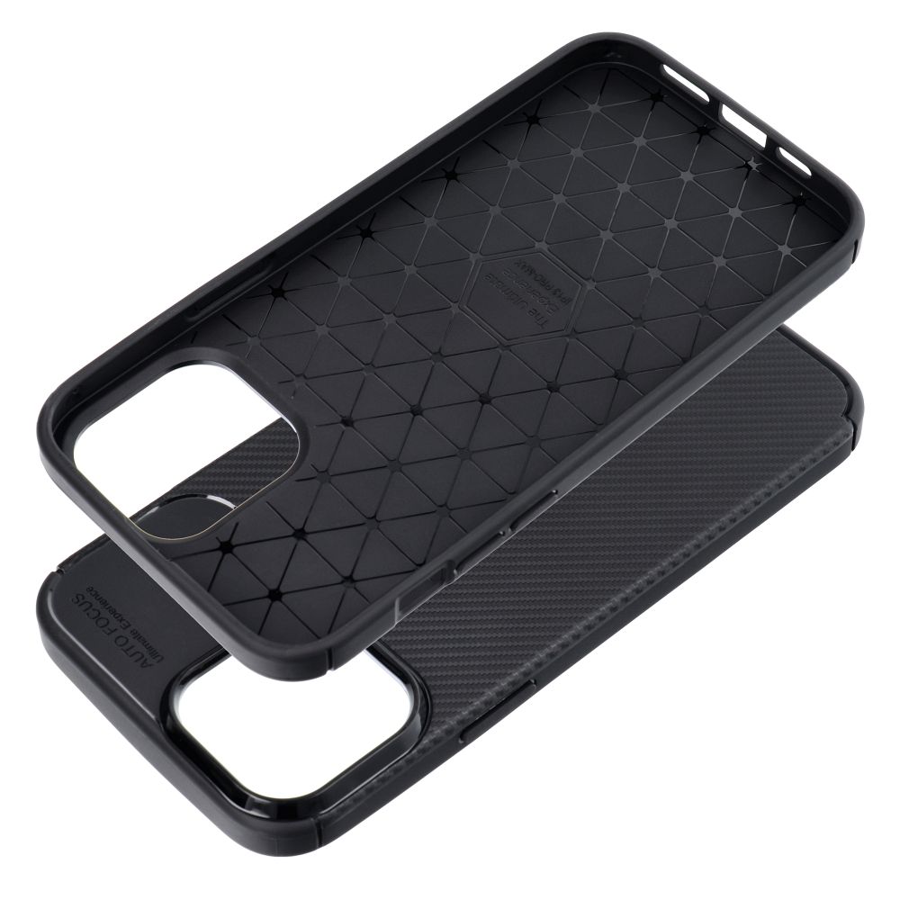 Pokrowiec Carbon Premium czarny Apple iPhone 13 Pro / 3