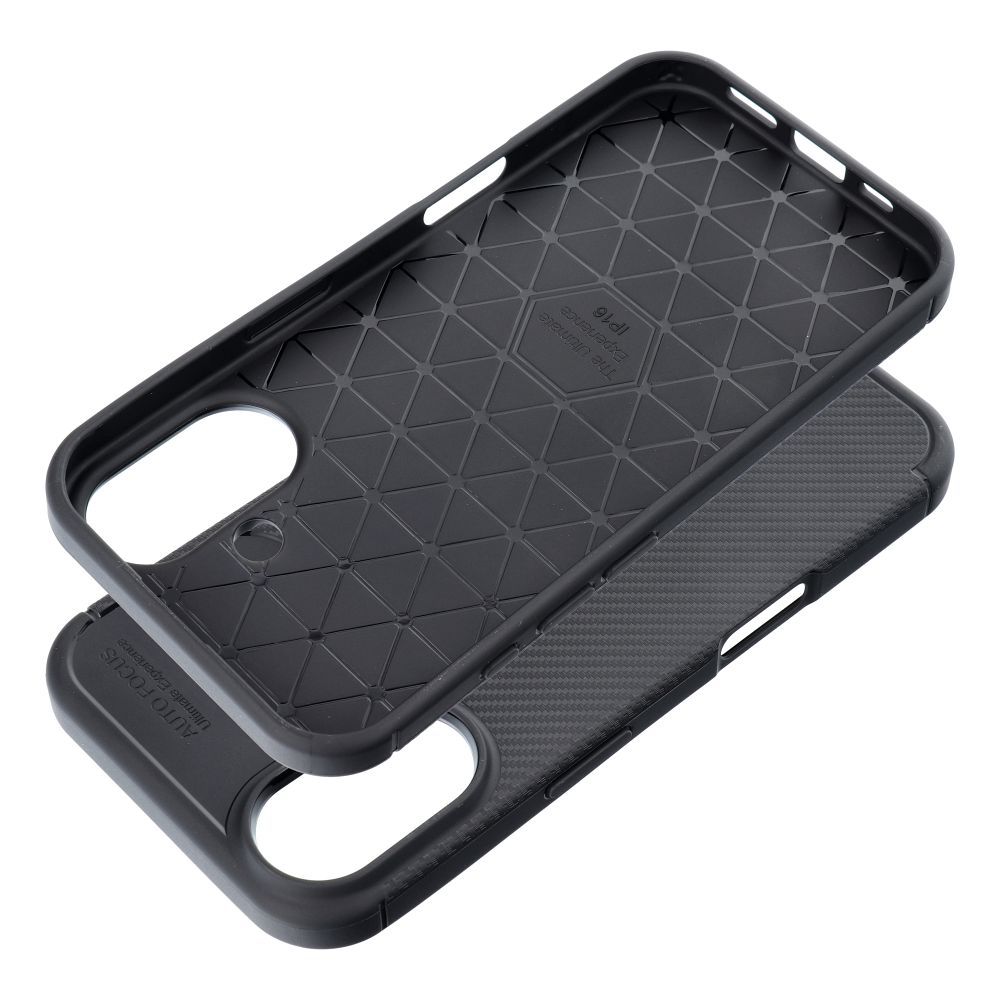 Pokrowiec Carbon Premium czarny Apple iPhone 16 / 8 Pokrowiec Carbon Premium czarny Apple iPhone 16 / 8