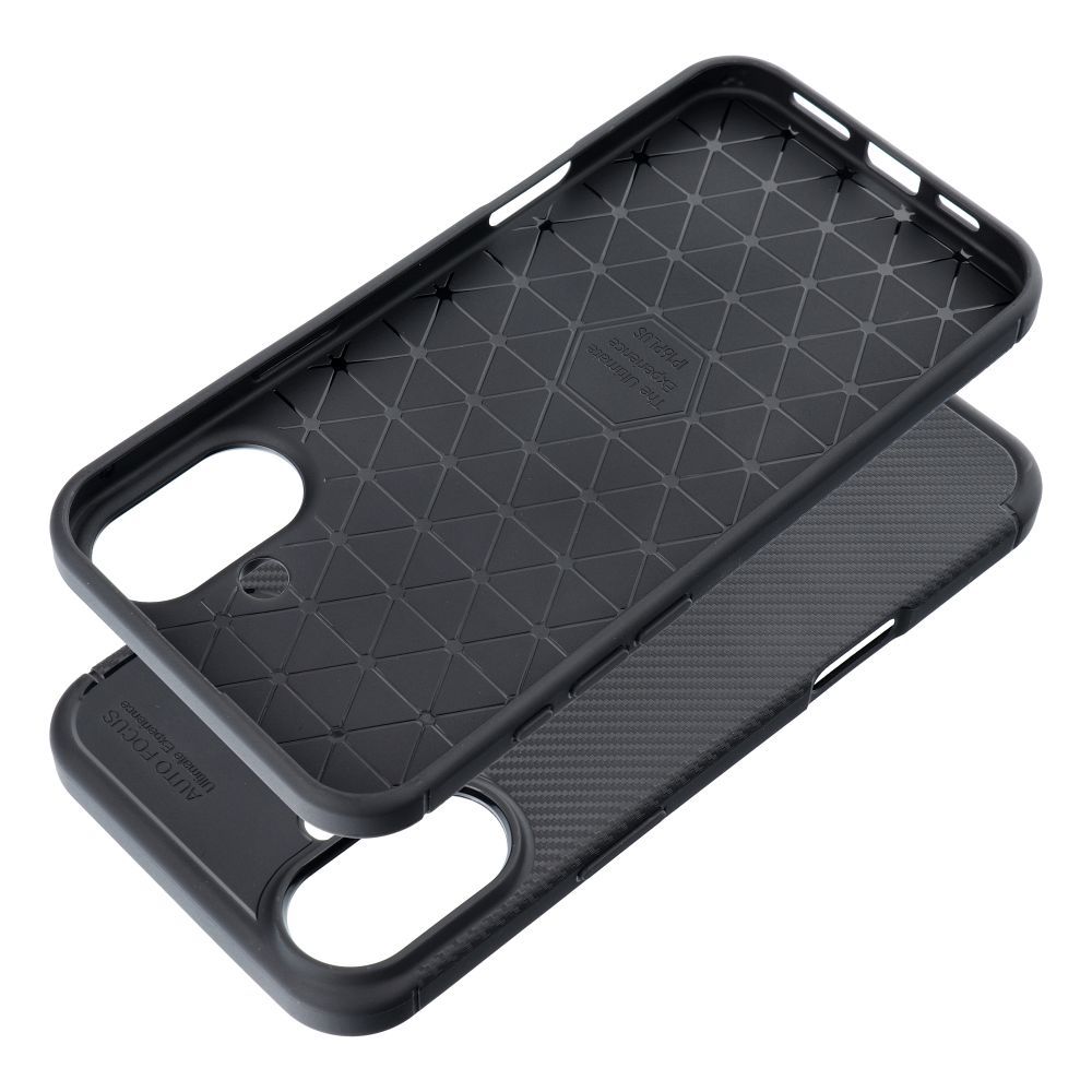 Pokrowiec Carbon Premium czarny Apple iPhone 16 Plus / 8