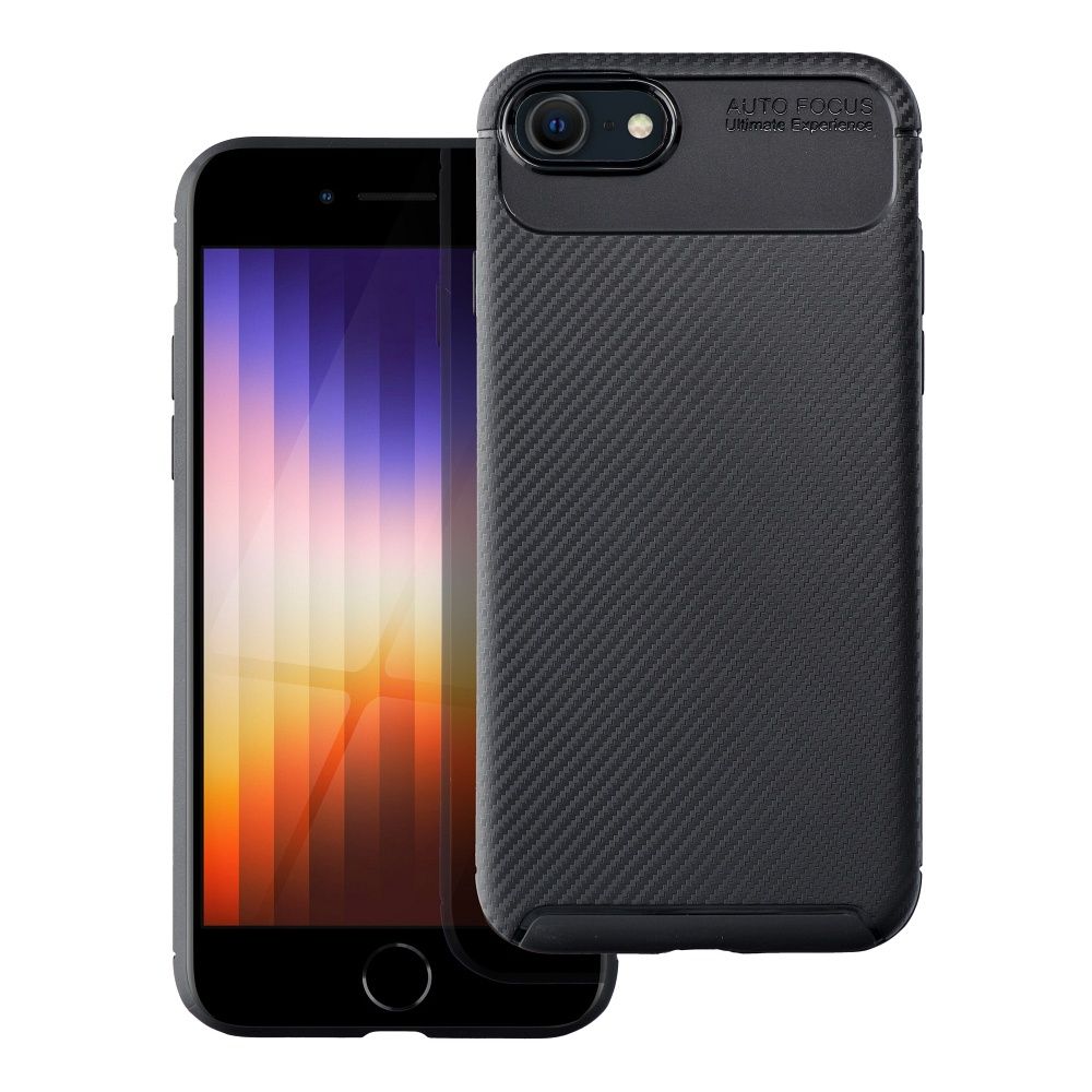 Pokrowiec Carbon Premium czarny Apple iPhone SE 2022 / 2