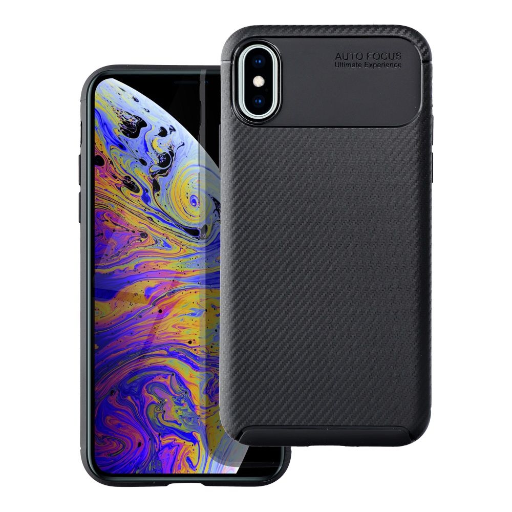 Pokrowiec Carbon Premium czarny Apple iPhone X / 2 Pokrowiec Carbon Premium czarny Apple iPhone X / 2