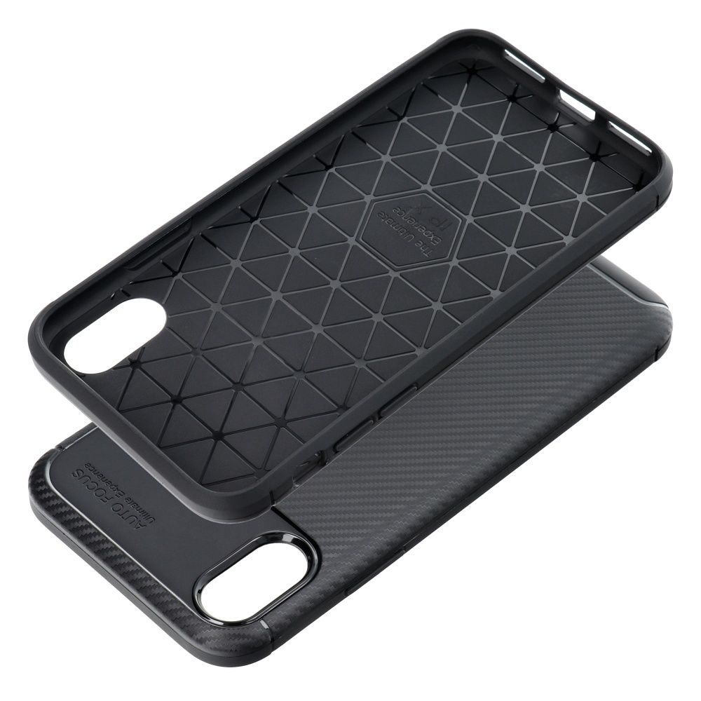 Pokrowiec Carbon Premium czarny Apple iPhone X / 3 Pokrowiec Carbon Premium czarny Apple iPhone X / 3