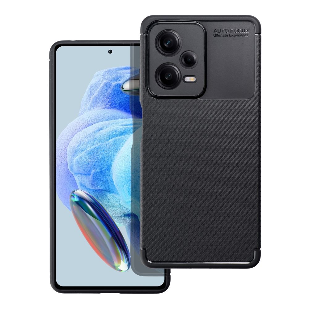 Pokrowiec Carbon Premium czarny Xiaomi Redmi Note 12 Pro 5G / 2
