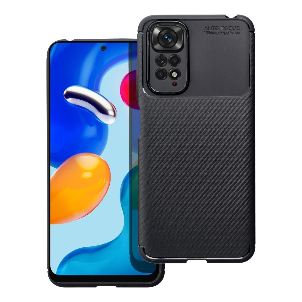 Pokrowiec Carbon Premium czarny Xiaomi Redmi Note 9 / 3