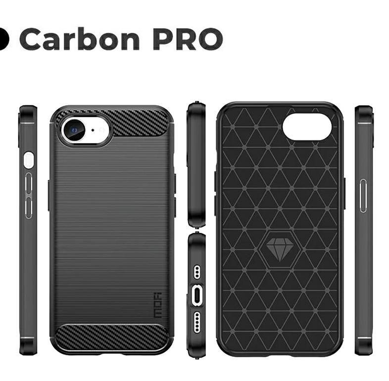 Pokrowiec Carbon Pro czarny Apple iPhone 16e