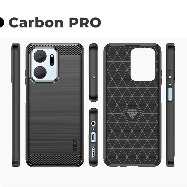 Pokrowiec Carbon Pro czarny Honor X7a Pokrowiec Carbon Pro czarny Honor X7a