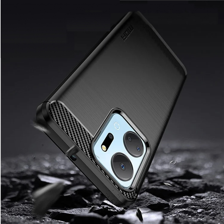 Pokrowiec Carbon Pro czarny Honor X7a / 3 Pokrowiec Carbon Pro czarny Honor X7a / 3