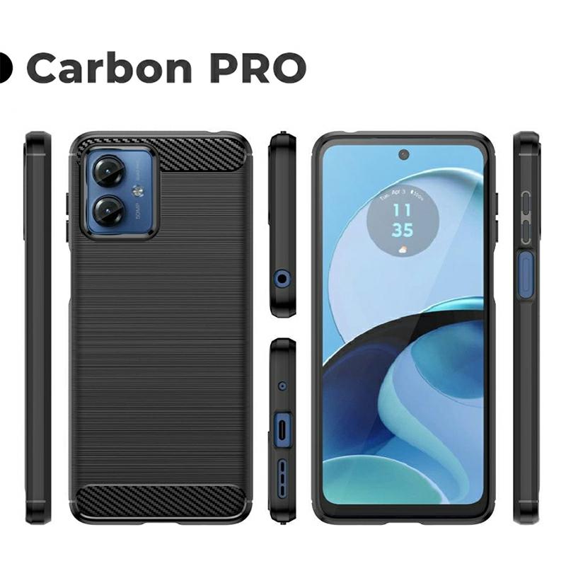 Pokrowiec Carbon Pro czarny Motorola Moto G13 Pokrowiec Carbon Pro czarny Motorola Moto G13
