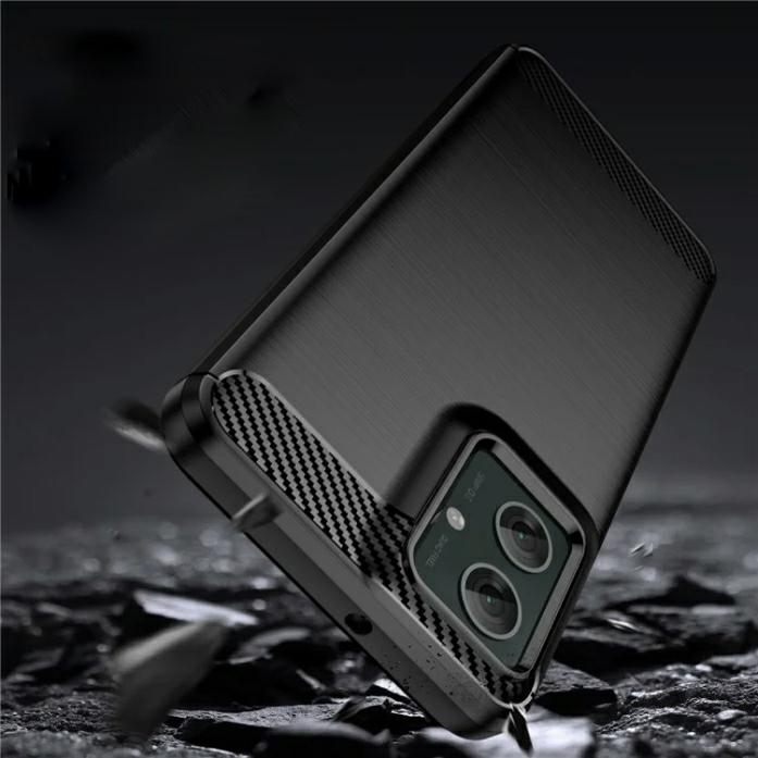 Pokrowiec Carbon Pro czarny Motorola Moto G55 5G / 3 Pokrowiec Carbon Pro czarny Motorola Moto G55 5G / 3