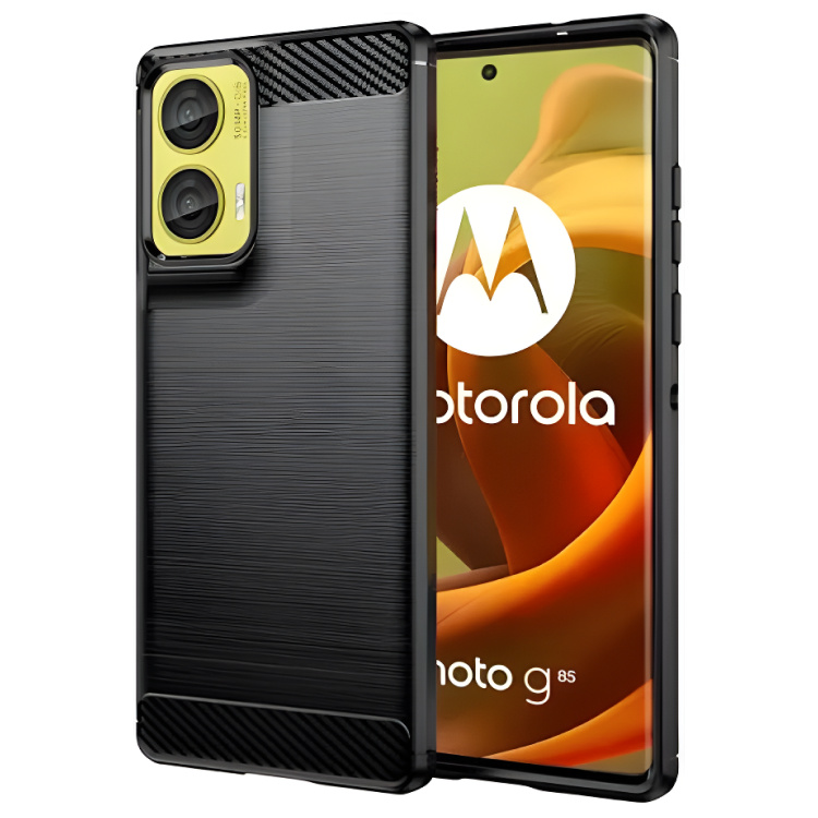 Pokrowiec Carbon Pro czarny Motorola Moto G85 5G / 2