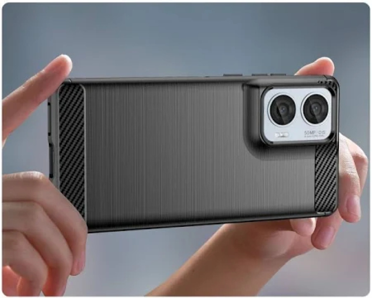 Pokrowiec Carbon Pro czarny Motorola Moto G85 5G / 3