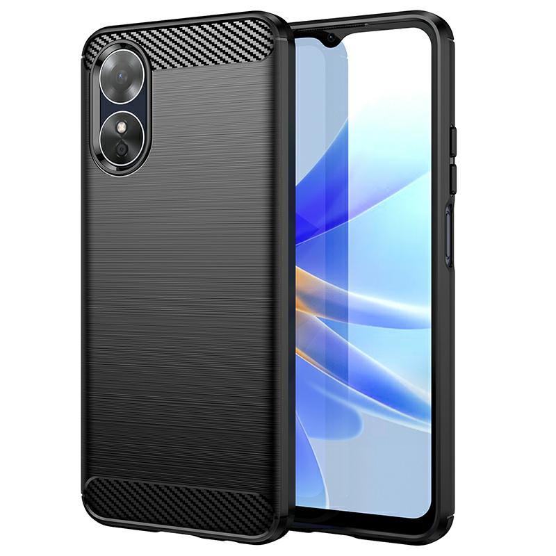 Pokrowiec Carbon Pro czarny Oppo A17 Pokrowiec Carbon Pro czarny Oppo A17