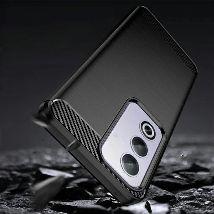 Pokrowiec Carbon Pro czarny Oppo A80 5G / 3 Pokrowiec Carbon Pro czarny Oppo A80 5G / 3