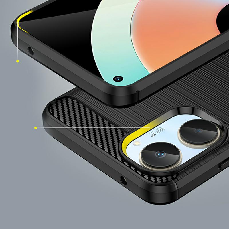 Pokrowiec Carbon Pro czarny Realme 10 4G / 4