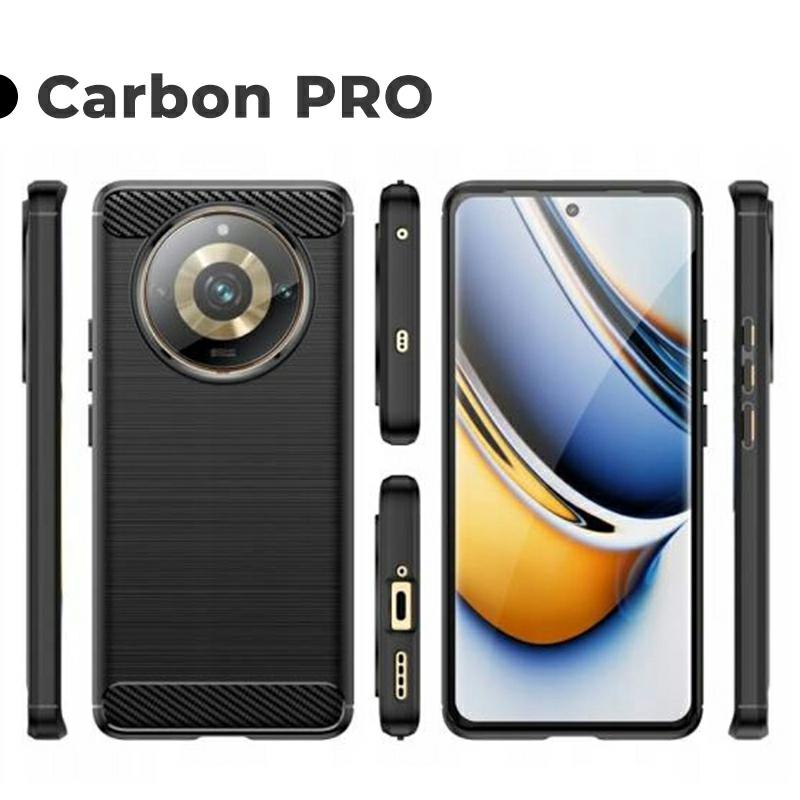 Pokrowiec Carbon Pro czarny Realme 11 pro 5G Pokrowiec Carbon Pro czarny Realme 11 pro 5G