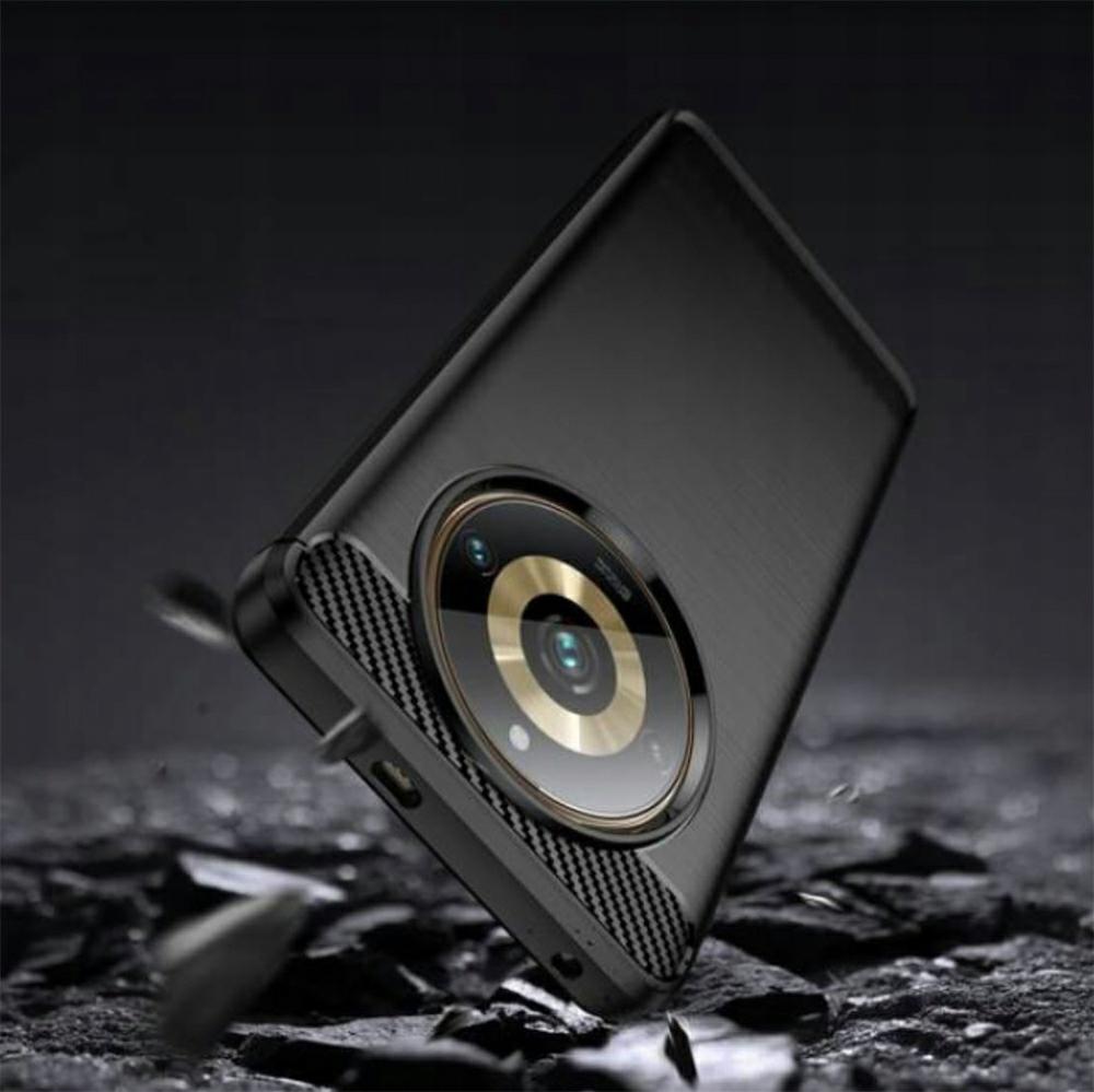 Pokrowiec Carbon Pro czarny Realme 11 pro 5G / 4 Pokrowiec Carbon Pro czarny Realme 11 pro 5G / 4