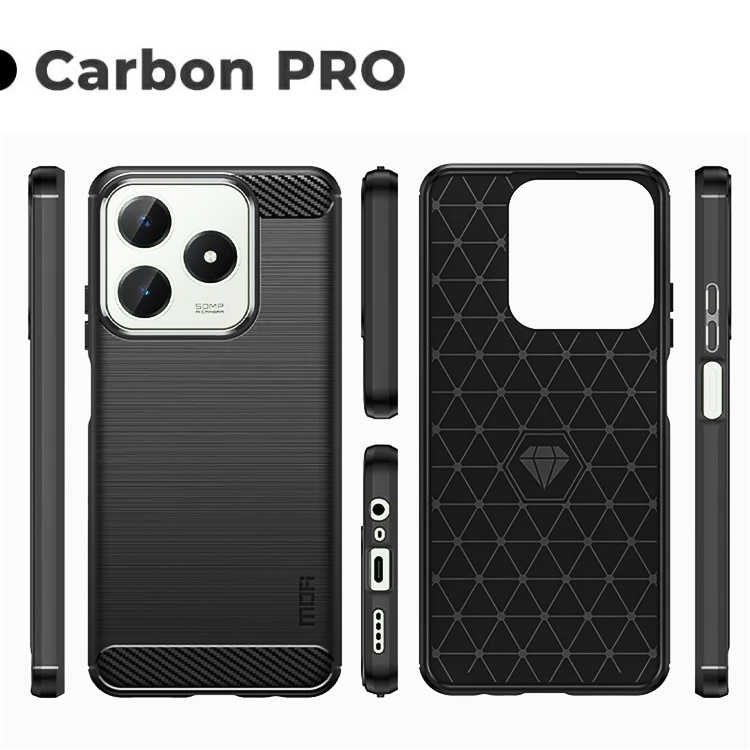 Pokrowiec Carbon Pro czarny Realme C63