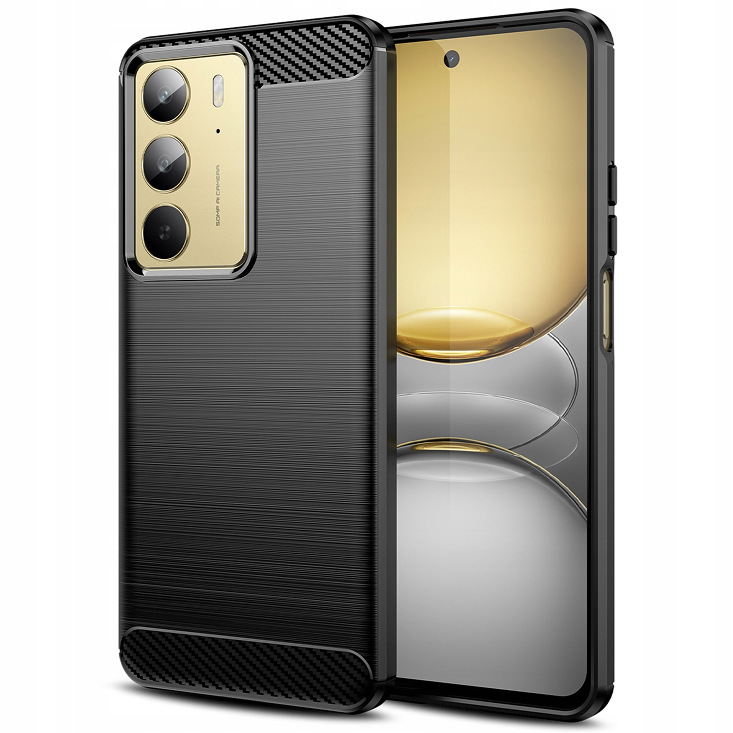 Pokrowiec Carbon Pro czarny Oppo A5 Pro 5G / 2