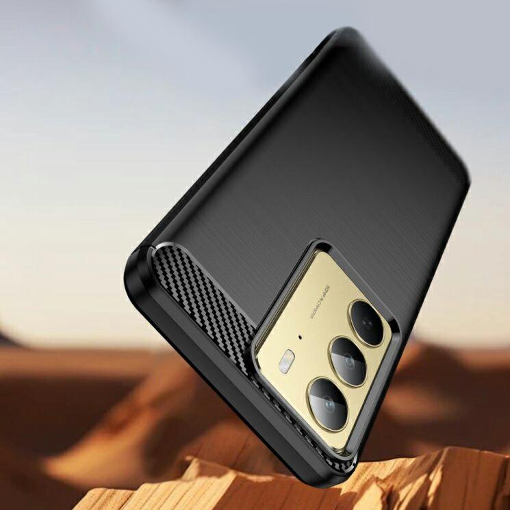 Pokrowiec Carbon Pro czarny Oppo A5 Pro 5G / 3