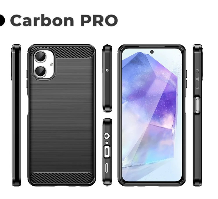 Pokrowiec Carbon Pro czarny Samsung Galaxy A06 Pokrowiec Carbon Pro czarny Samsung Galaxy A06