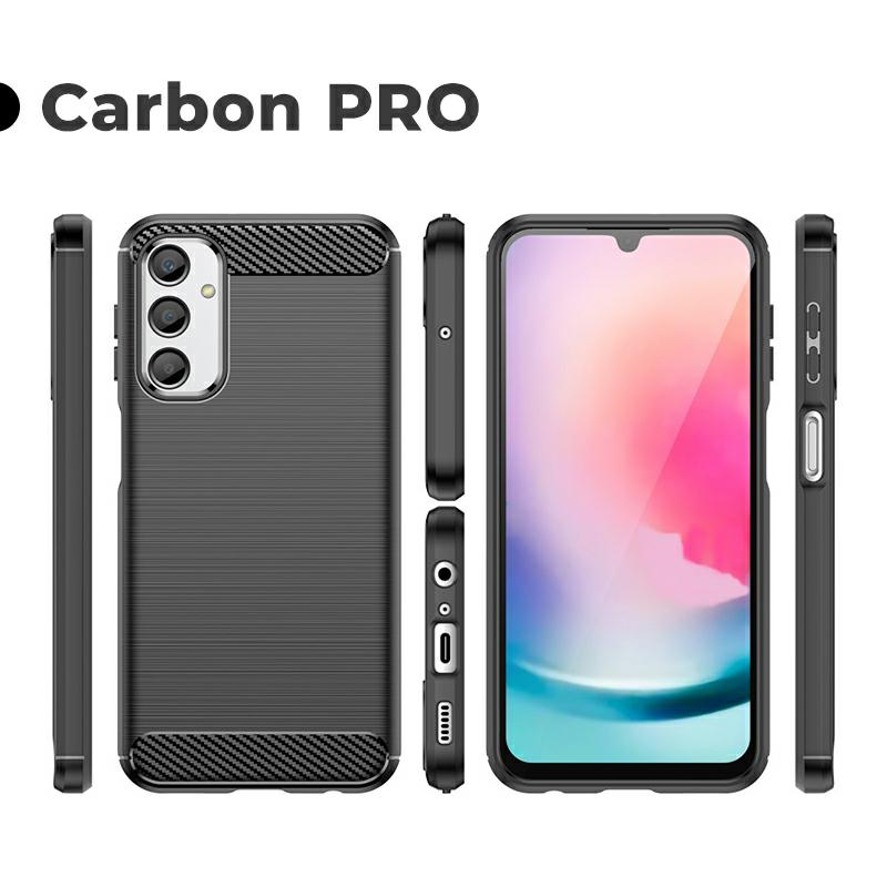 Pokrowiec Carbon Pro czarny Samsung Galaxy A15 Pokrowiec Carbon Pro czarny Samsung Galaxy A15