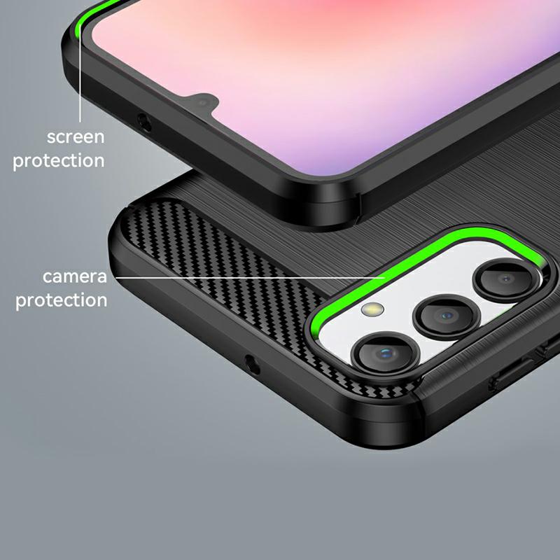 Pokrowiec Carbon Pro czarny Samsung Galaxy A24 4G / 4