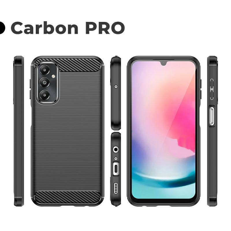Pokrowiec Carbon Pro czarny Samsung Galaxy A25 5G