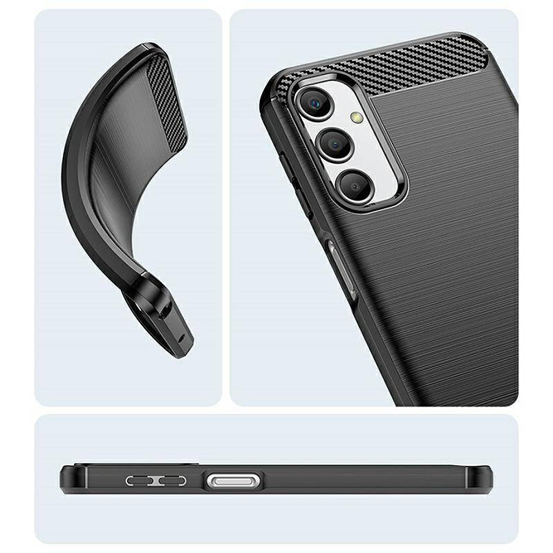 Pokrowiec Carbon Pro czarny Samsung Galaxy M34 5G / 3