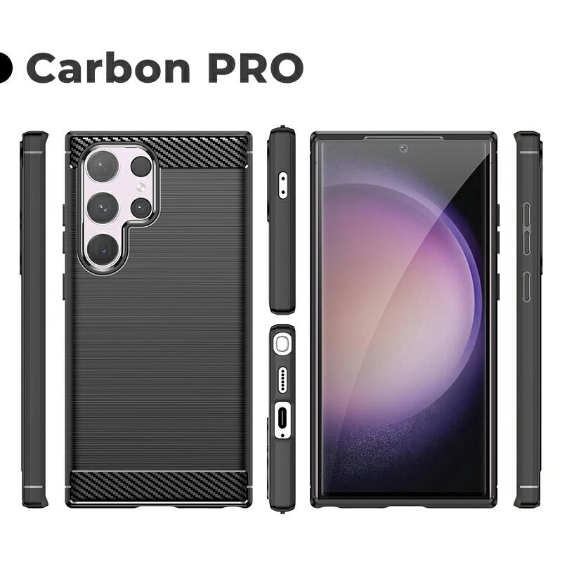 Pokrowiec Carbon Pro czarny Samsung Galaxy S24 Ultra Pokrowiec Carbon Pro czarny Samsung Galaxy S24 Ultra