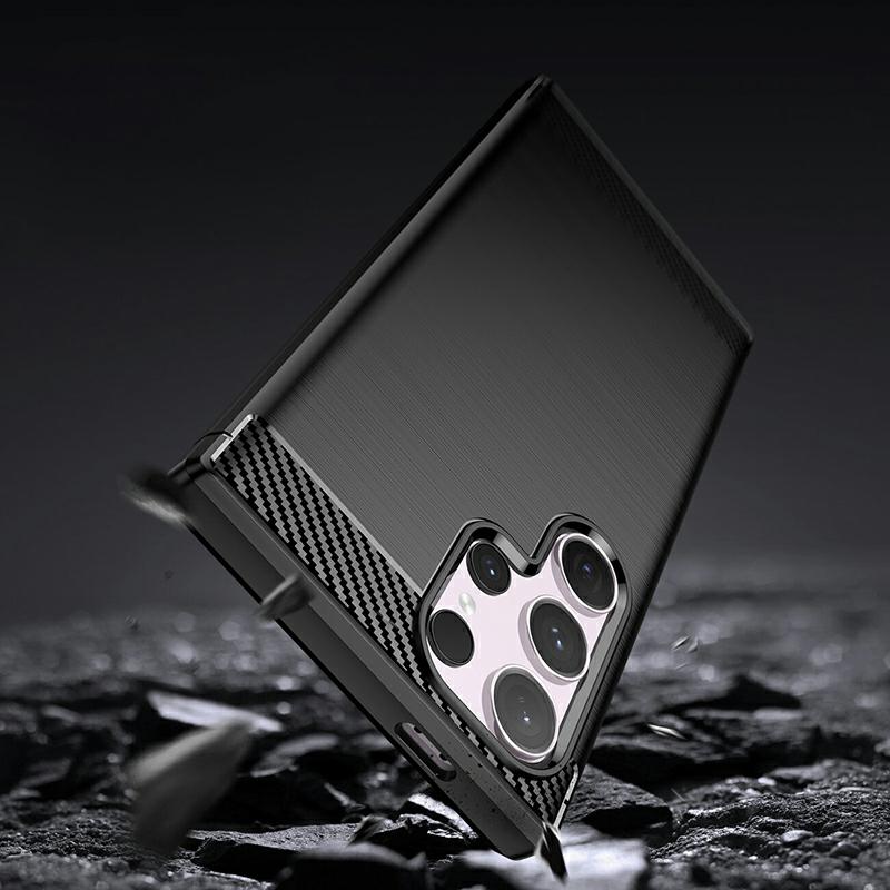 Pokrowiec Carbon Pro czarny Samsung Galaxy S24 Ultra / 3 Pokrowiec Carbon Pro czarny Samsung Galaxy S24 Ultra / 3