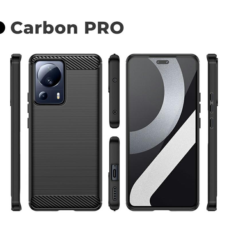 Pokrowiec Carbon Pro czarny Xiaomi 13 Lite