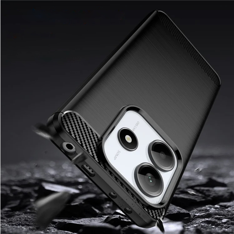 Pokrowiec Carbon Pro czarny Xiaomi Redmi Note 14 5G / 3