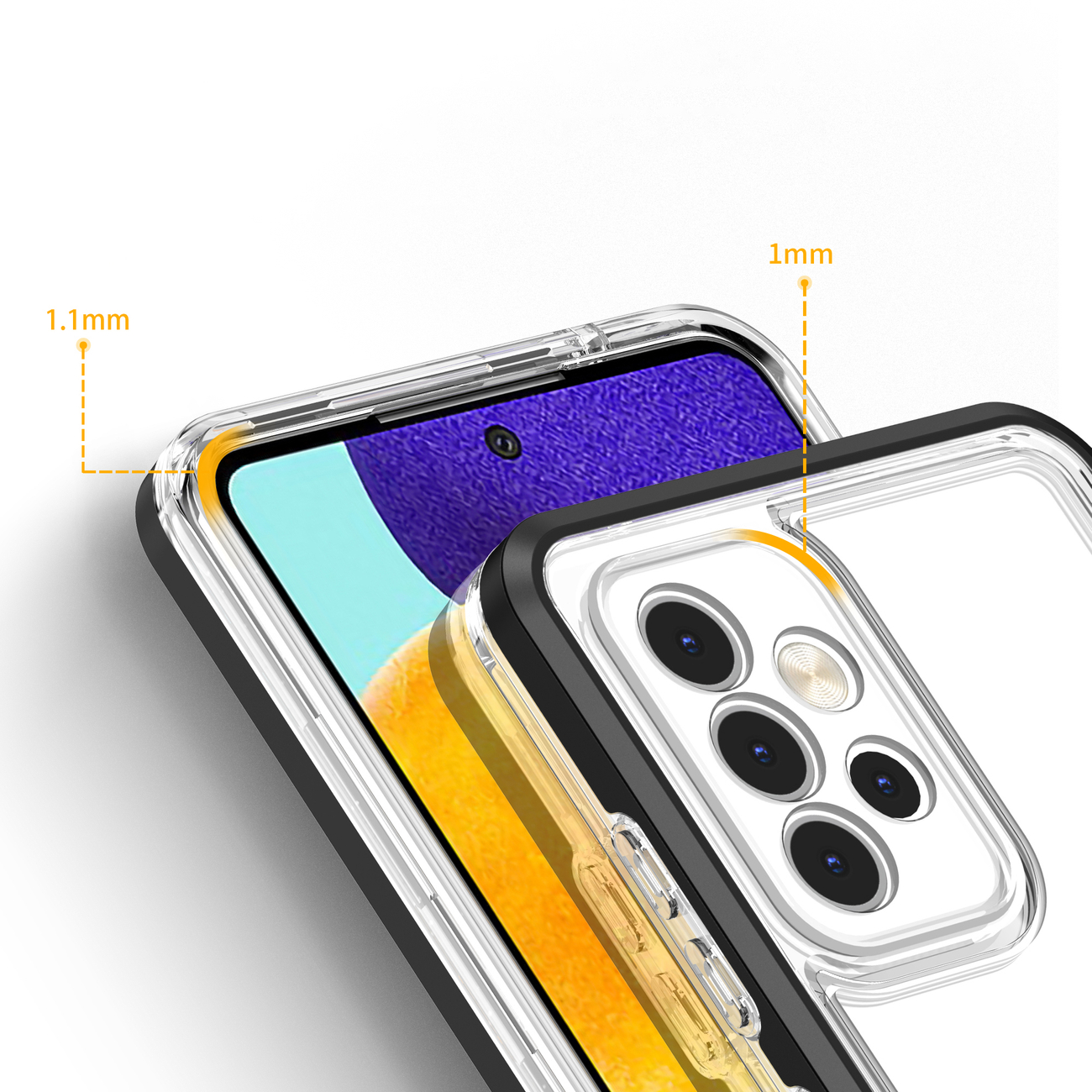 Pokrowiec Clear 3w1 czarny Samsung A52 4G / 4