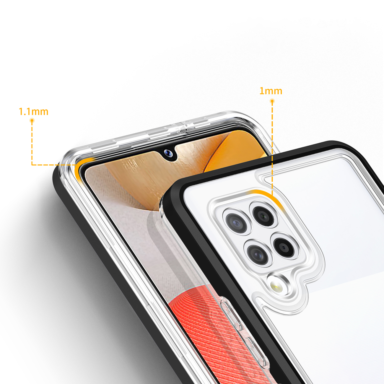 Pokrowiec Clear 3w1 czarny Samsung Galaxy A42 5G / 4 Pokrowiec Clear 3w1 czarny Samsung Galaxy A42 5G / 4