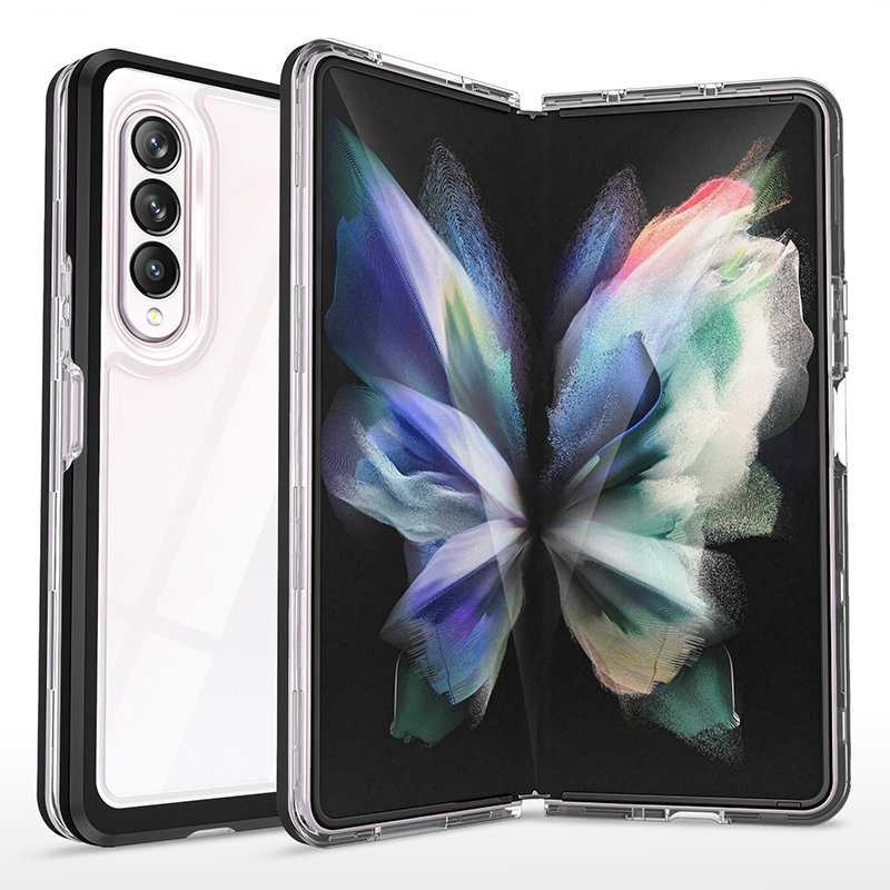 Pokrowiec Clear 3w1 czarny Samsung Galaxy Z Fold 4