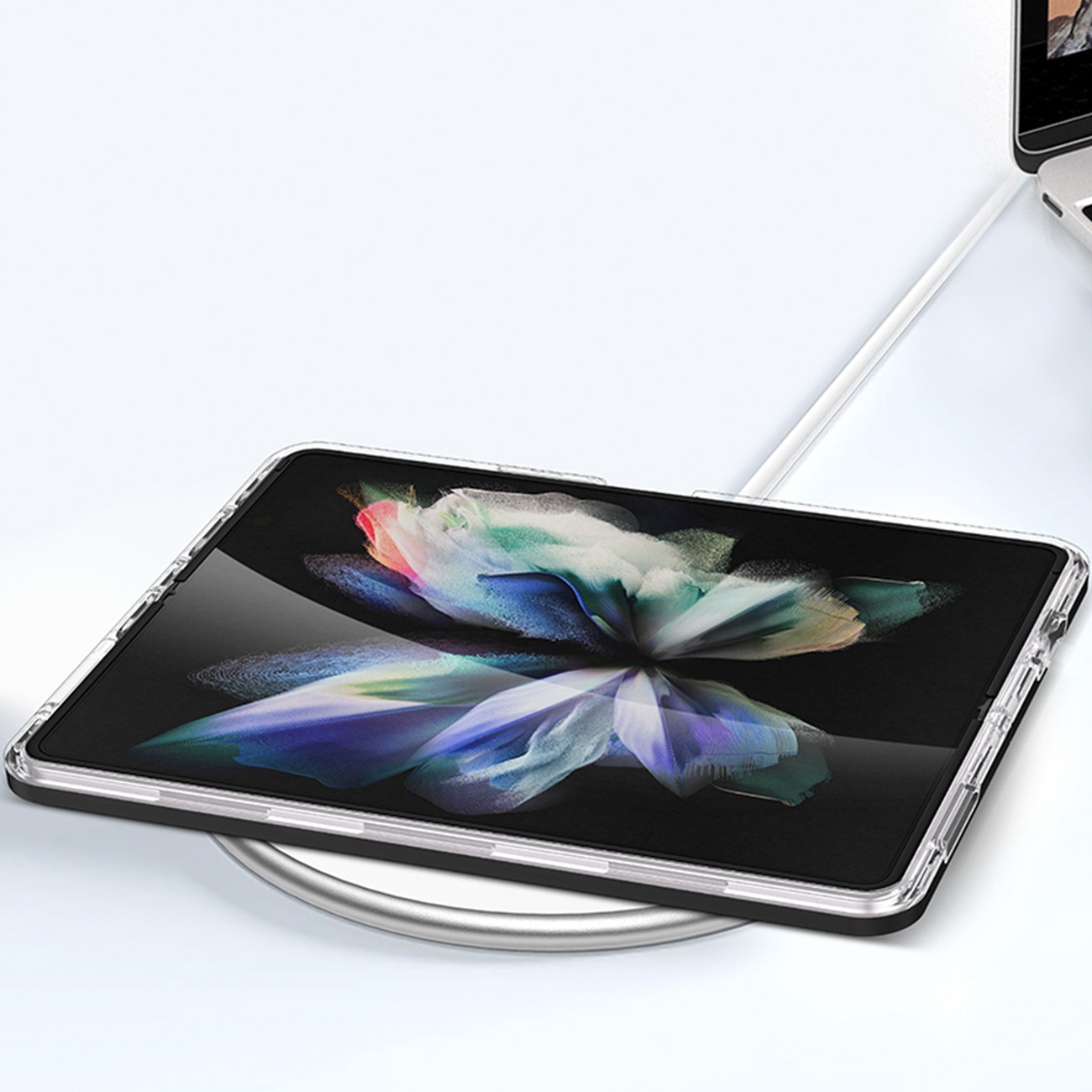 Pokrowiec Clear 3w1 czarny Samsung Galaxy Z Fold 4 / 5