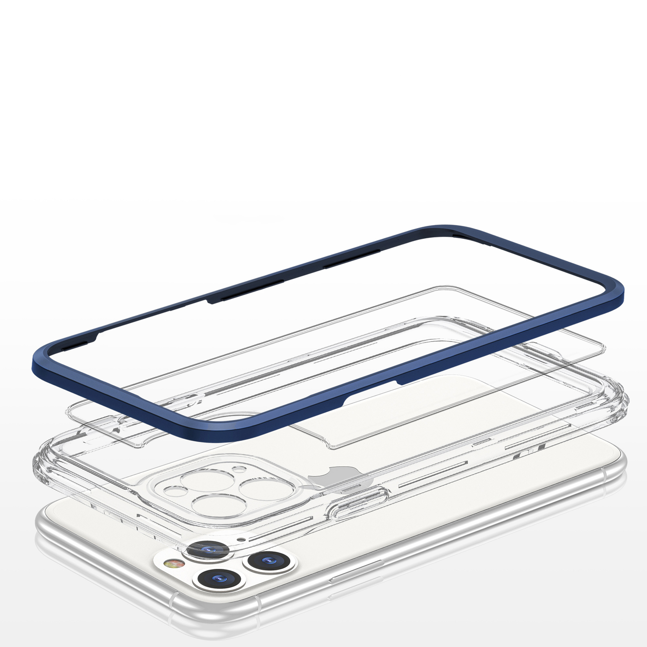 Pokrowiec Clear 3w1 niebieski Apple iPhone 11 Pro Max / 5