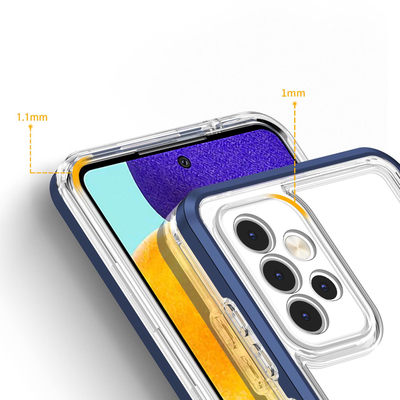 Pokrowiec Clear 3w1 niebieski Samsung Galaxy A13 5G / 4