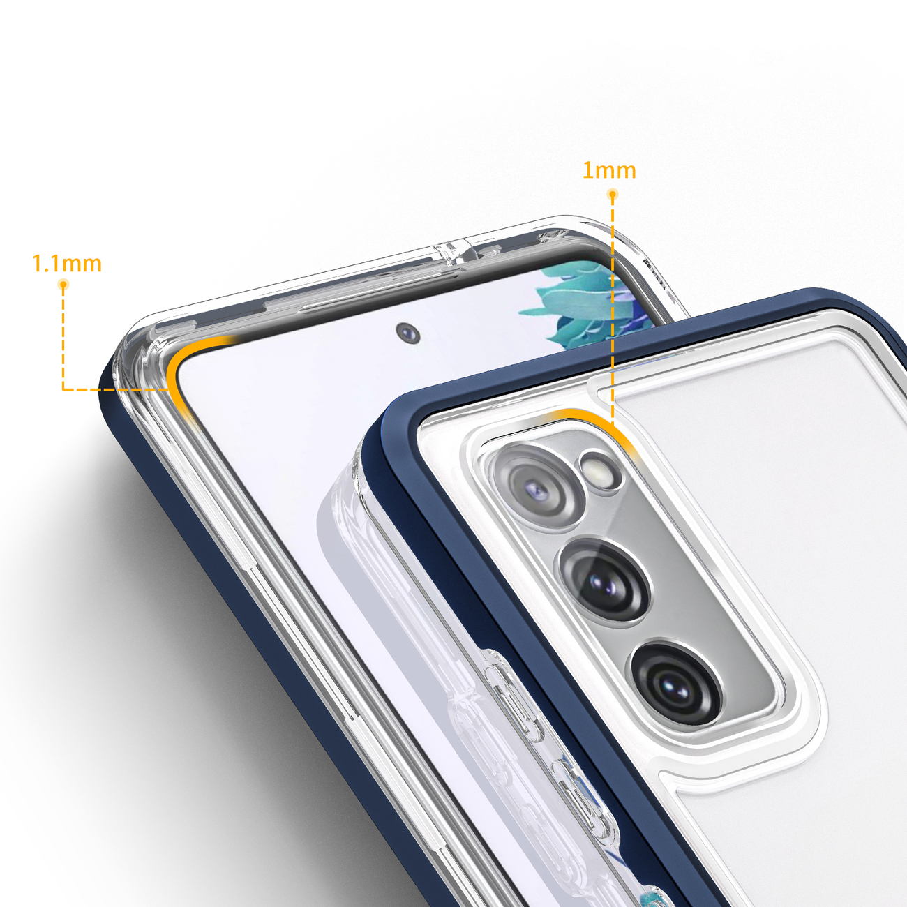 Pokrowiec Clear 3w1 niebieski Samsung Galaxy S20 FE 5G / 4