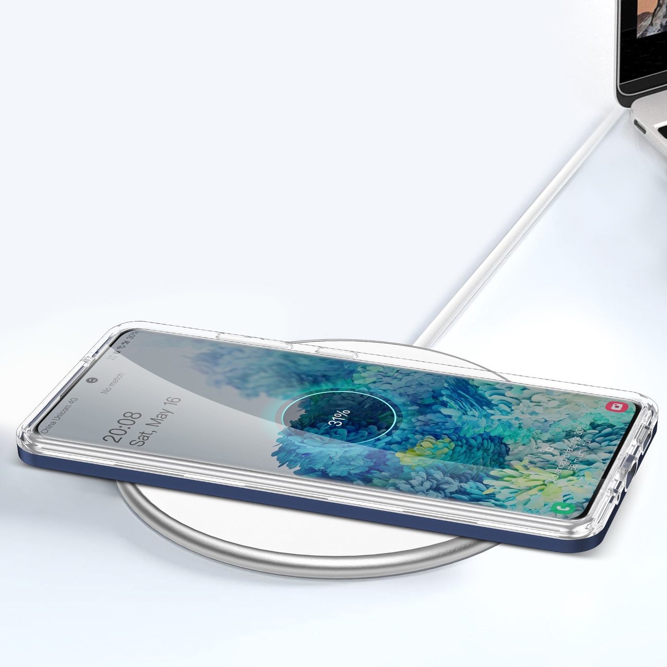 Pokrowiec Clear 3w1 niebieski Samsung Galaxy S20 FE 5G / 7