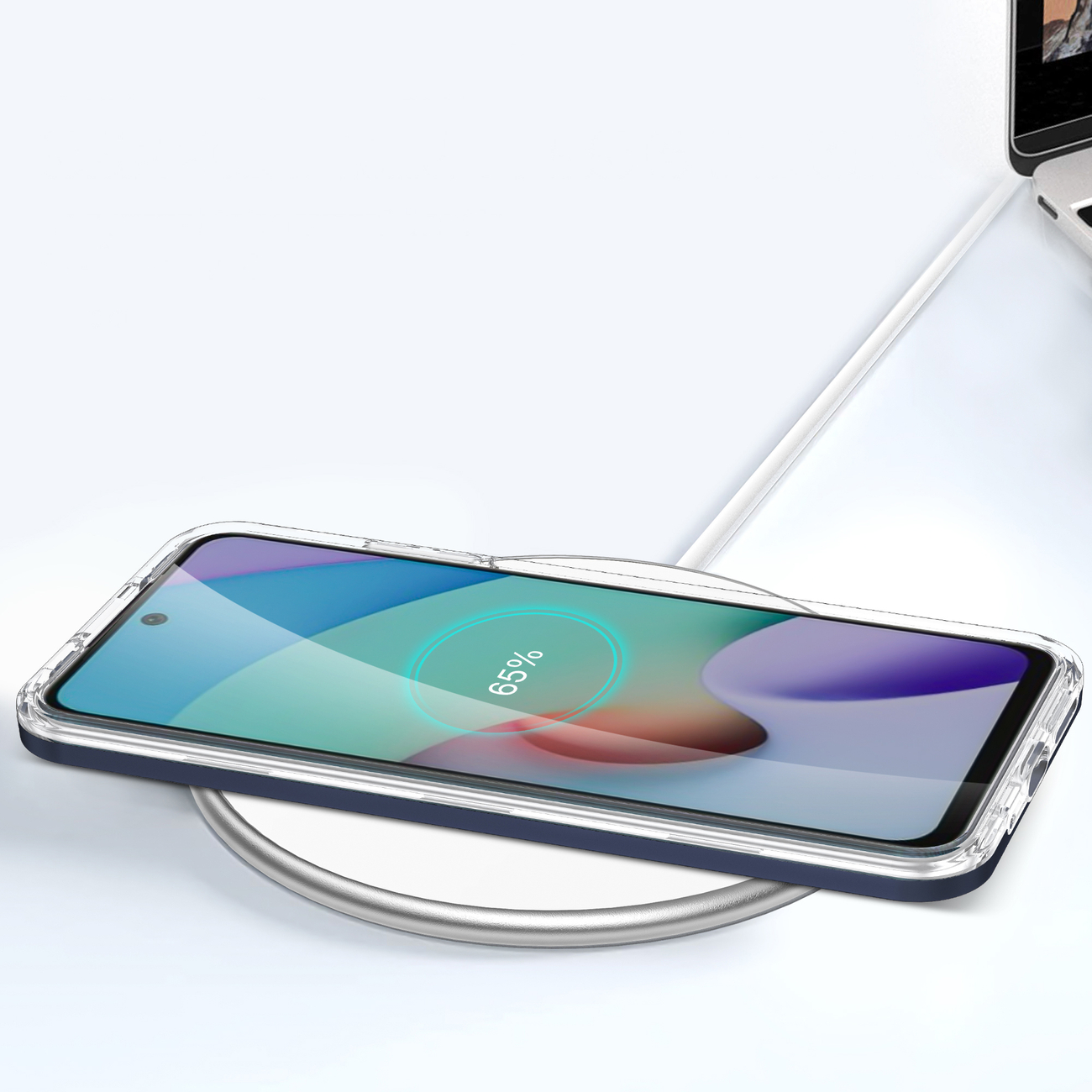 Pokrowiec Clear 3w1 niebieski Xiaomi Redmi 10 / 7