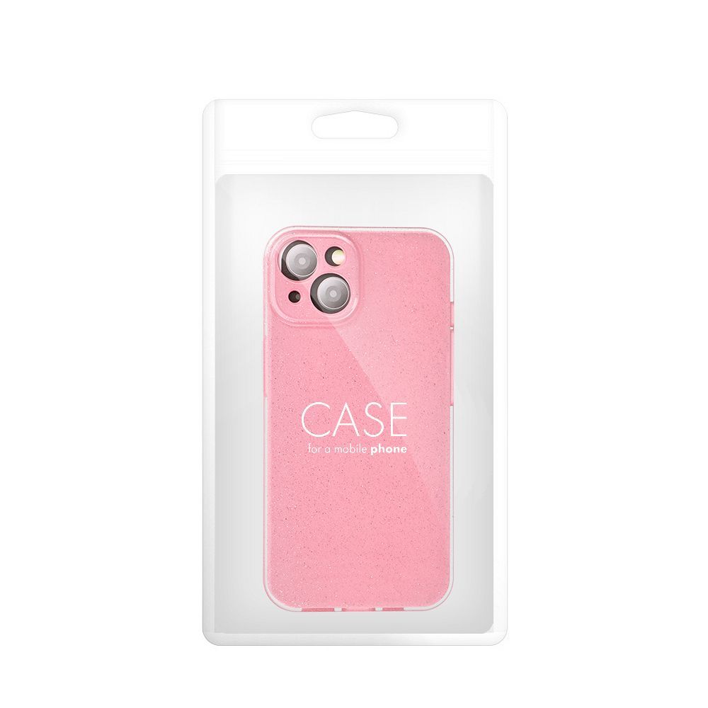 Pokrowiec CLEAR CASE 2mm BLINK różowy Apple iPhone 16e / 5 Pokrowiec CLEAR CASE 2mm BLINK różowy Apple iPhone 16e / 5