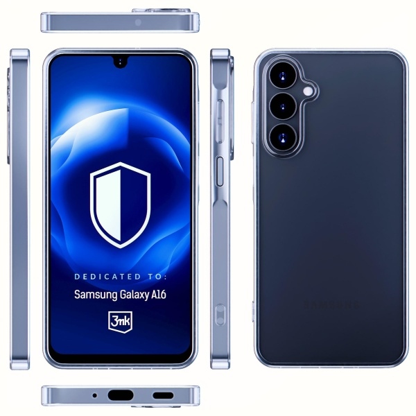 Pokrowiec Clear Case 3MK przeźroczysty Samsung A16 / 3 Pokrowiec Clear Case 3MK przeźroczysty Samsung A16 / 3