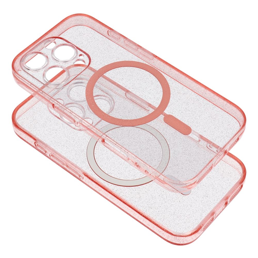 Pokrowiec Clear Mag Cover MagSafe przeźroczysty różowy Apple iPhone 14 Pro / 3 Pokrowiec Clear Mag Cover MagSafe przeźroczysty różowy Apple iPhone 14 Pro / 3