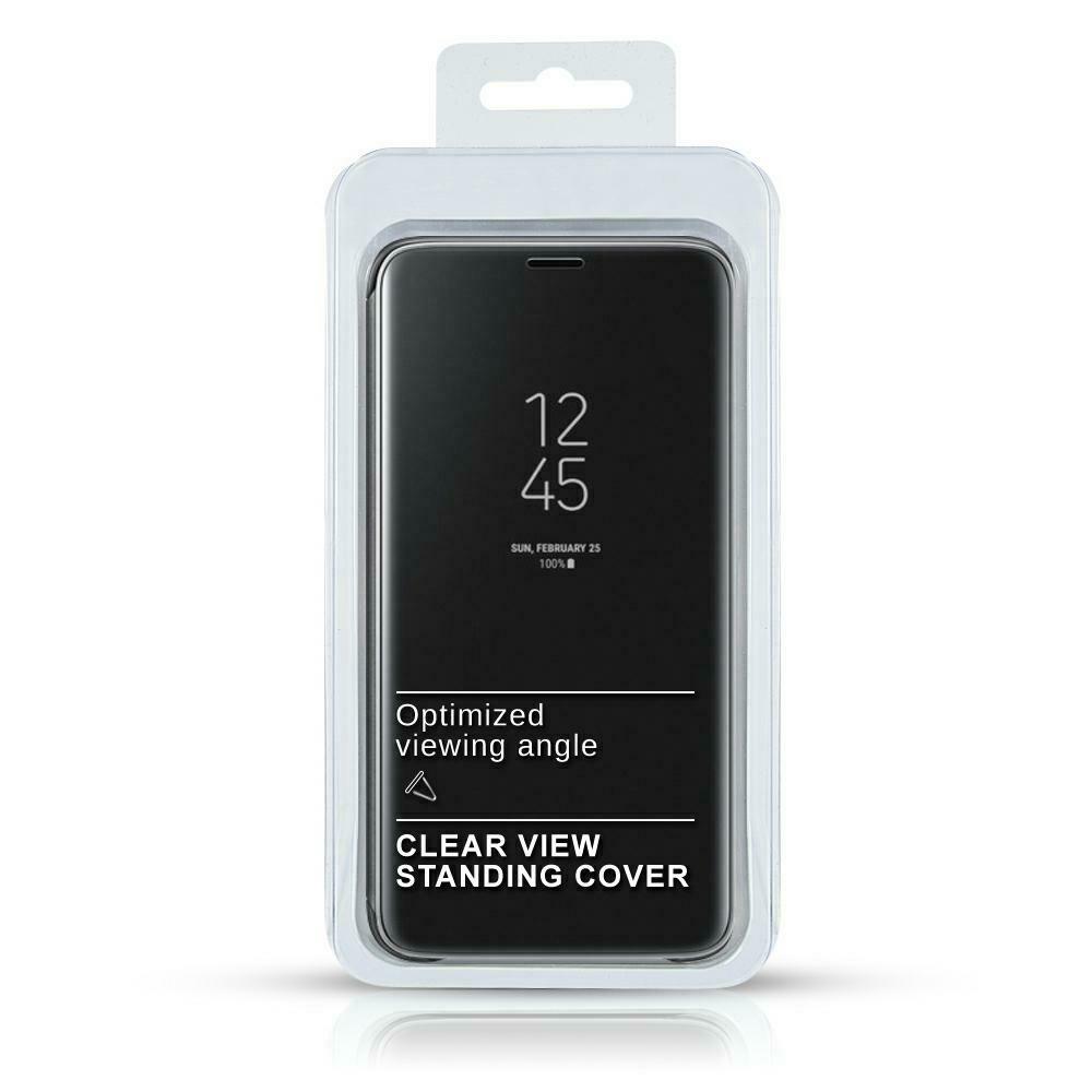 Pokrowiec clear view cover czarny Huawei P40 Lite / 4
